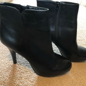 Nine West black booties.